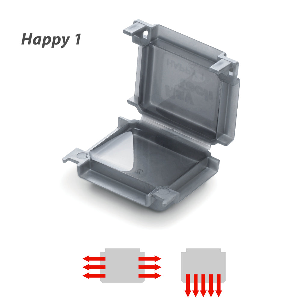 Happy/Gel Box - Dielectric Gel Box – 3-Way Pre-Filled IPX8 Connector | Waterproof, Re-Enterable, UV Resistant