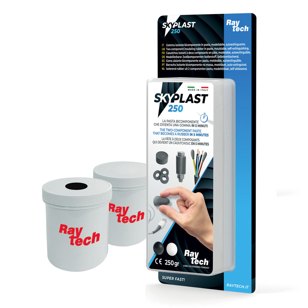 Sky Plast – Two-Component Insulating Rubber, High-Dielectric Mouldable Paste for Electrical Sealing &amp; Fireproofing